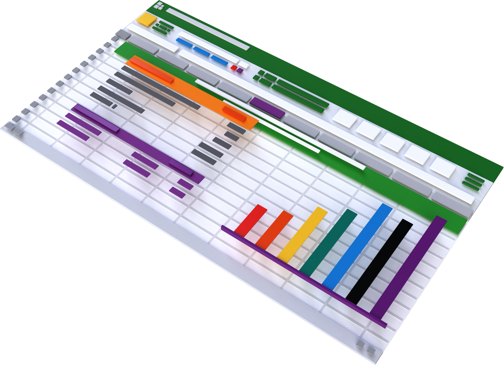 Render of Excel Spreadsheet 